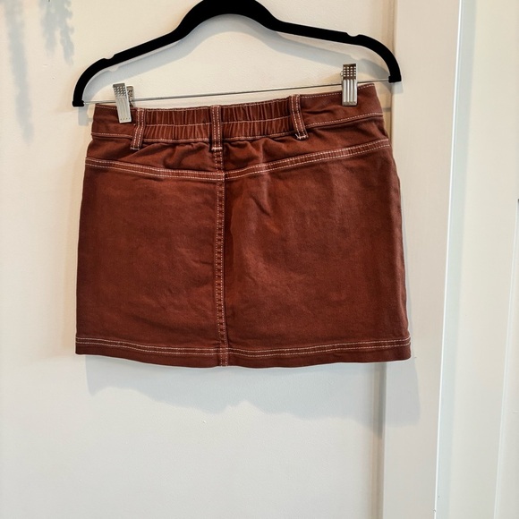 Wild Fable NWT Cargo Style Brown Denim Women's Mini Skirt Size XS - Picture 4 of 6